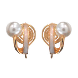 無耳洞入簡約氣質百搭小巧珍珠無痛防掉蚊香盤耳夾女2021新款耳環