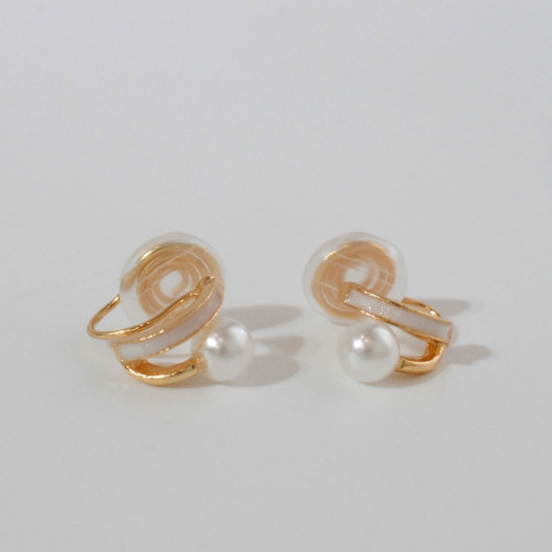 無耳洞入簡約氣質百搭小巧珍珠無痛防掉蚊香盤耳夾女2021新款耳環