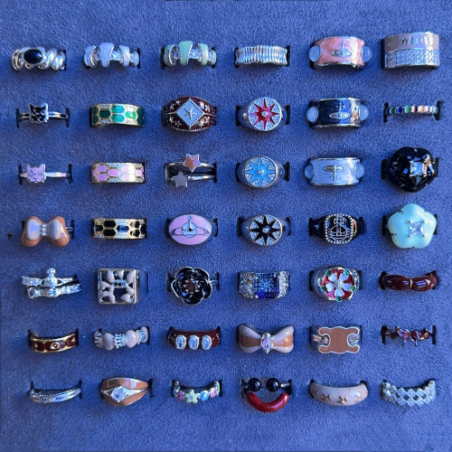 中古vintage戒指女小衆設計高級感食指戒裝飾關節戒輕奢誇張食指