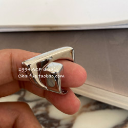 柴夫工作室/J168 歐美冷淡風交錯開口戒指嘻哈個性時尚簡約