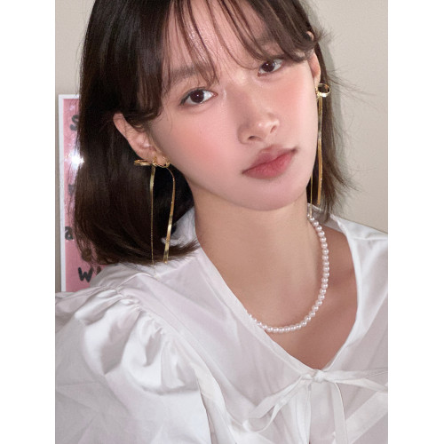 蝴蝶結耳釘女小衆設計感獨特流蘇耳環新款2026爆款甜酷誇張耳飾