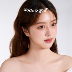 DODOGOGO碎銀子長款流蘇耳釘小衆設計高級感耳飾顯瘦輕奢氣質耳環