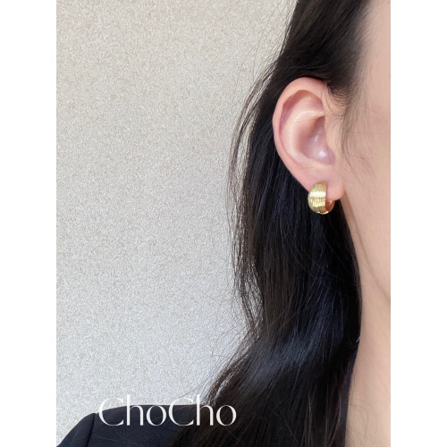 chocho/韓國博主fever同款法式氣質貝殼耳釦小衆簡約百搭ins耳釘