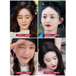 醫用鈦鋼金色大圈耳環圈圈女不掉色2026年新款爆款圓圈素圈耳圈