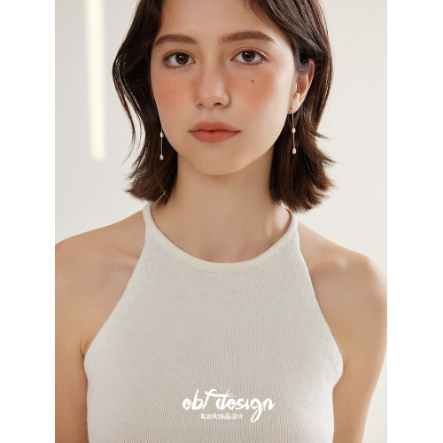 EBFWIND 銀河樂章 法式氣質小衆設計長款顯臉瘦天然淡水珍珠耳釘