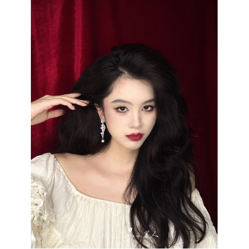 「英國女王」法式高級感輕奢優雅復古宴會精緻閃耀珍珠耳環/耳夾