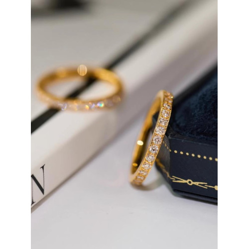 不掉色~超閃鍍18K金整圈微鑲鋯石戒指精緻百搭通勤潮高級感輕奢 不掉色~超閃鍍18K金整圈微鑲鋯石戒指精緻百搭通勤潮高級感輕奢