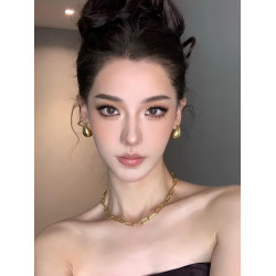 大水滴！金色耳環女2026新款爆款高級感輕奢耳釘小衆歐美耳飾誇張