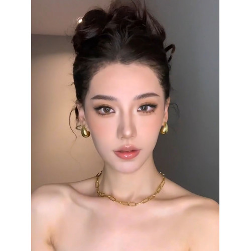 大水滴！金色耳環女2026新款爆款高級感輕奢耳釘小衆歐美耳飾誇張