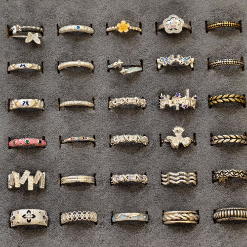 戒指女輕奢高級感素圈戒指小衆設計不掉色食指戒指開口可調節單戒