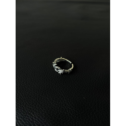 小心袖口 Vintage中古樹枝荊棘皇冠戒指Lamar復古小衆戒指配飾