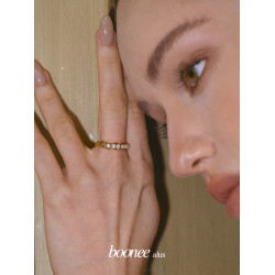 Boonee alus高級感纏繞設計排鑽戒指女2025年新款原創鋯石食指戒