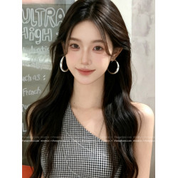 方圓臉天菜 簡約素圈耳夾女輕奢小衆獨特無耳洞耳環通勤百搭耳飾