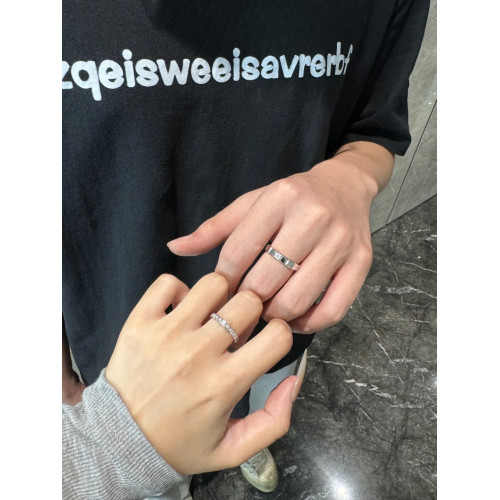 明星張淩赫同款男女情侶對戒925銀肖邦小冰塊玫瑰金訂婚戒指禮物 明星張淩赫同款男女情侶對戒925銀肖邦小冰塊玫瑰金訂婚戒指禮物