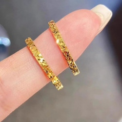 素圈碎冰冰情侶戒指ins小衆設計高級時尚百搭不掉色指環男女款