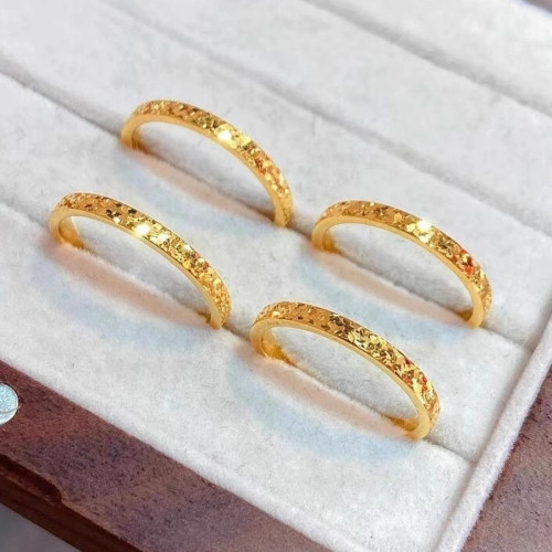 素圈碎冰冰情侶戒指ins小衆設計高級時尚百搭不掉色指環男女款