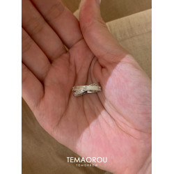 超閃！水星記小雙環戒指女洗澡不掉色食指戒vintager中古小衆指環