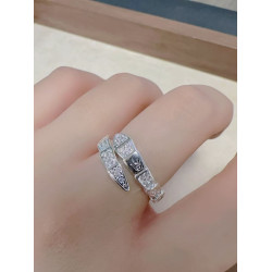 泰國民族風娜迦靈蛇戒指開口可調節指環電鍍微鑲鋯石簡約男女飾品