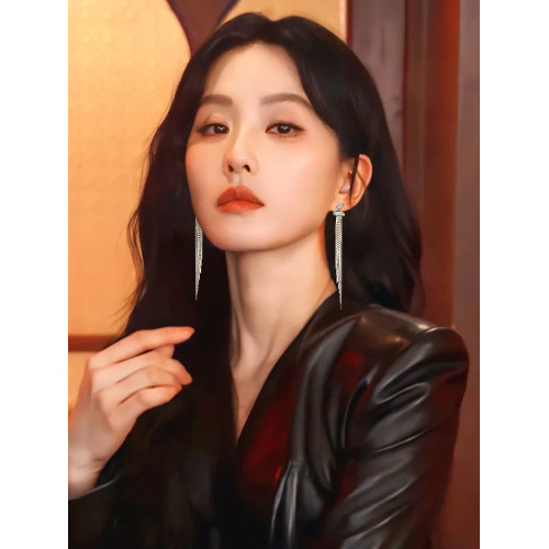 金色流蘇長款耳環2026新款爆款女人味輕奢高級感耳墜氣質精緻耳飾 金色流蘇長款耳環2026新款爆款女人味輕奢高級感耳墜氣質精緻耳飾