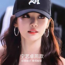 銀色大圈耳圈耳環女2026新款爆款輕奢高級感適合方圓臉的素圈耳飾