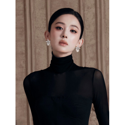 氣質花朵珍珠款耳環2026新款爆款高級感耳釘女巨好看大氣耳墜耳飾