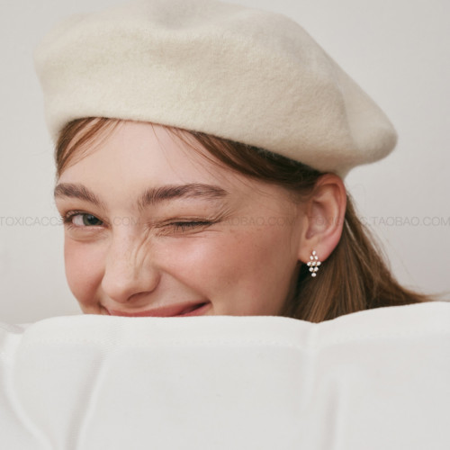 「浮光」TOXIC設計師款金色鑲鑽925銀迷你精緻菱形靈動吊墜耳釘