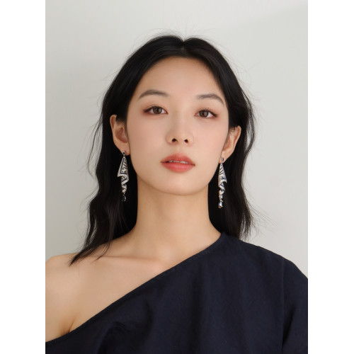 fystudio重工小衆設計感大耳環復古輕奢珠寶款耳飾高級誇張獨特