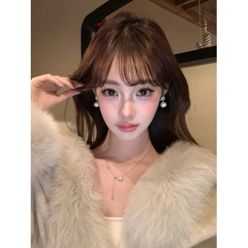 千金修鍊記 閃鋯珍珠耳釘女輕奢高級感氣質名媛耳環獨特氣質耳飾