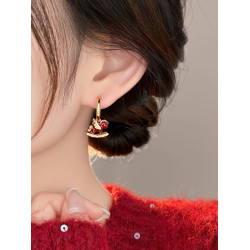 馬年小馬生肖新年耳釦耳釘超好看獨特漂亮耳環2026新款爆款高級感