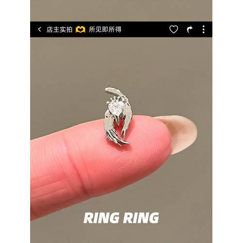 天使庇祐RINGRING商店耳骨釘醫用鈦鋼耳釘養耳洞耳飾女高級感耳環
