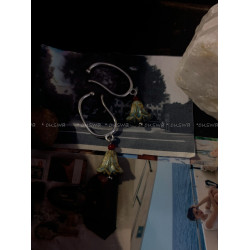 ouswa原創【巖中花】獨特女孩的復古vintag小衆極簡ins耳骨夾耳釘