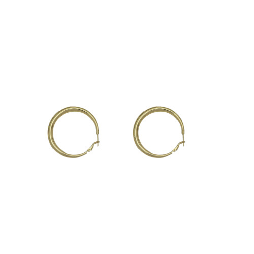 因缺斯汀s925銀針極簡耳圈無耳洞蚊香盤耳夾氣質質感金銀兩色耳環