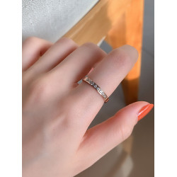 （2件套）不掉色鈦鋼戒指女ins日系輕奢小衆設計精緻食指戒高級感