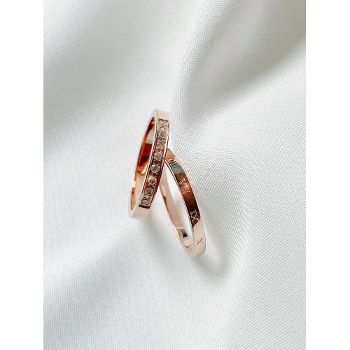 （2件套）不掉色鈦鋼戒指女ins日系輕奢小衆設計精緻食指戒高級感