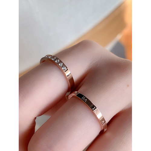 （2件套）不掉色鈦鋼戒指女ins日系輕奢小衆設計精緻食指戒高級感