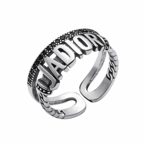 戒指女時尚個性 古銀做舊可開口笑臉多層ins風潮韓國復古龐克指環