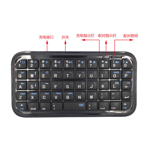 迷你單手口袋無線藍牙小鍵盤mini蘋果安卓手機筆電通用華爲可攜式 迷你單手口袋無線藍牙小鍵盤mini蘋果安卓手機筆電通用華爲可攜式