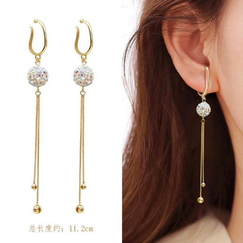 耳掛女無耳洞超仙流蘇耳墜新款潮氣質免打孔耳環無痛耳夾長款耳飾