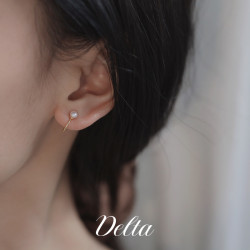 天然迷你小珍珠耳夾無耳洞女耳釘高級感小巧精緻耳環耳飾輕奢新款