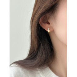 天然淡水珍珠吊墜耳環女秋冬2026年新款爆款輕奢高級感氣質耳飾