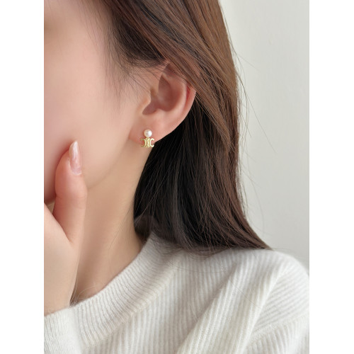 天然淡水珍珠吊墜耳環女秋冬2026年新款爆款輕奢高級感氣質耳飾