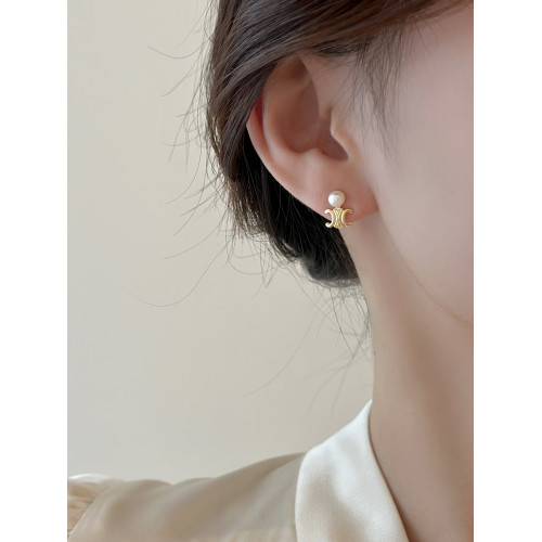 天然淡水珍珠吊墜耳環女秋冬2026年新款爆款輕奢高級感氣質耳飾