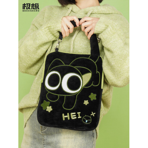 極想羅小黑聯名款ipad保護包防摔毛絨收納包11寸14寸平板包手提包