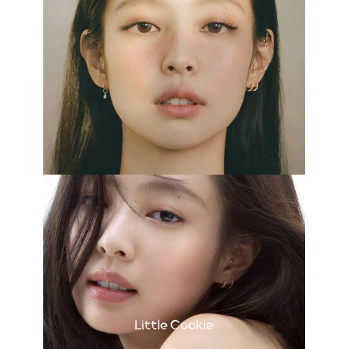Jennie同款歐陽娜娜獨特漂亮金色耳環女耳圈高級感耳夾耳飾巨美