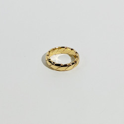 STANDii手作 金銀色麻花戒指女小衆設計高級感開口可調節食指戒