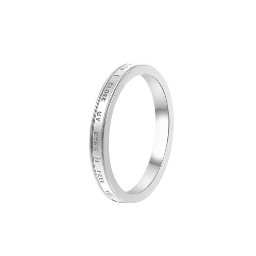 英文字母素圈鈦鋼戒指女輕奢高級感小衆設計學生黨冷淡風指環手飾 英文字母素圈鈦鋼戒指女輕奢高級感小衆設計學生黨冷淡風指環手飾