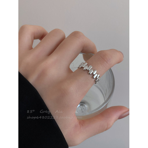 冷淡風小衆設計不規則金屬戒指女時尚個性百搭食指戒氣質開口指環 冷淡風小衆設計不規則金屬戒指女時尚個性百搭食指戒氣質開口指環