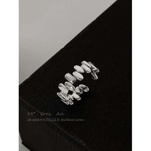 冷淡風小衆設計不規則金屬戒指女時尚個性百搭食指戒氣質開口指環 冷淡風小衆設計不規則金屬戒指女時尚個性百搭食指戒氣質開口指環