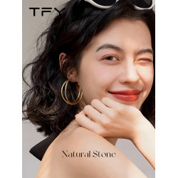 復古港風素圈耳環圈圈女2026新款爆款高級感秋冬金色極簡金屬耳圈