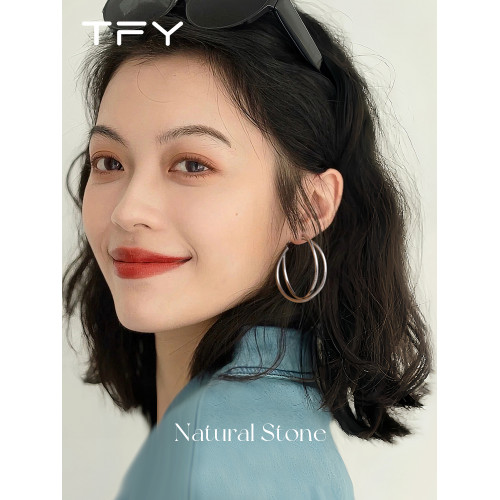 復古港風素圈耳環圈圈女2026新款爆款高級感秋冬金色極簡金屬耳圈 復古港風素圈耳環圈圈女2026新款爆款高級感秋冬金色極簡金屬耳圈